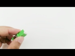 플랜지 없는 SM 이중 통신 LC APC 광 섬유용 어댑터