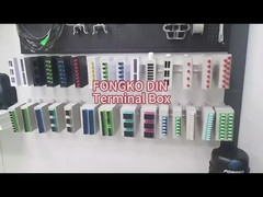 4 코어 FC DIN 철도 광섬유 FTTH 터미널 박스 스플라이스 박스