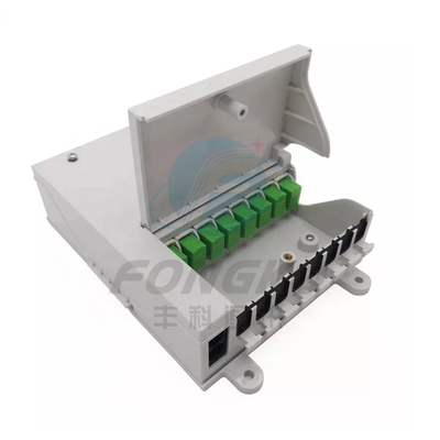 SC 셔터 어댑터와 1x8 PLC 분배기 FTTH 광 터미널 박스 8 핵심