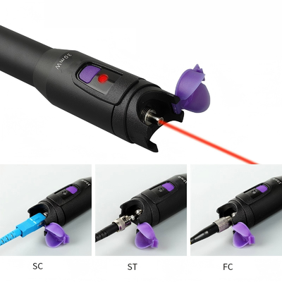 FONGKO Ftth 도구 키트 시각 결함 케이블 레이저 라이트 펜 10mw 650nm 광섬유 레이저 펜 VFL
