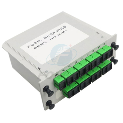 광학 스플리터 미니 타입 Plc Sc Apc 스플리터 1X16 FTTH를 위한 광섬유 삽입