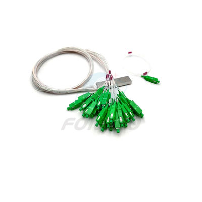 품질  1x32 0.9mm FTTH Micro PLC Fiber Optic Splitter Cable Copuler 공장