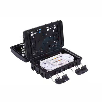 품질  1x8 Aerial 24 Core Fiber Optic Splice Closure Connection Box For Steel Tube Splitter 공장