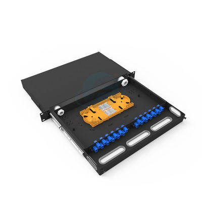 품질  6-48 Port Sliding ODF Fiber Optic Patch Panel For Data Center 공장