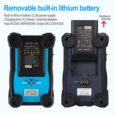 블루 광섬유 융합 스플라이서 4800mAh 배터리 중국어/영어 2국어 용접 스플라이싱 기계