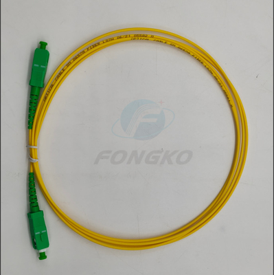 SC/APC에서 SC/APC 광섬유 패치 케이블 MM SM Simplex 9/125 G652D G657A 광 케이블