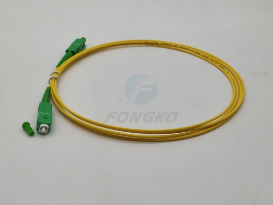 SC/APC에서 SC/APC 광섬유 패치 케이블 MM SM Simplex 9/125 G652D G657A 광 케이블
