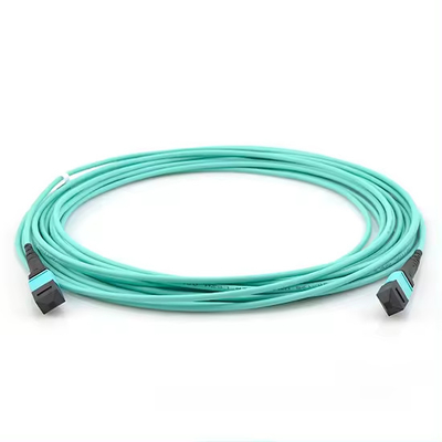MPO/UPC - 남성 MPO/APC - 여성 광섬유 패치 케이블 OM3 FTTH 12 코어 광섬유 패치 케이블