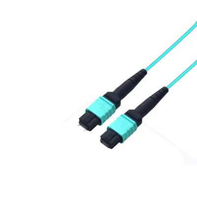 MPO/UPC - 남성 MPO/APC - 여성 광섬유 패치 케이블 OM3 FTTH 12 코어 광섬유 패치 케이블