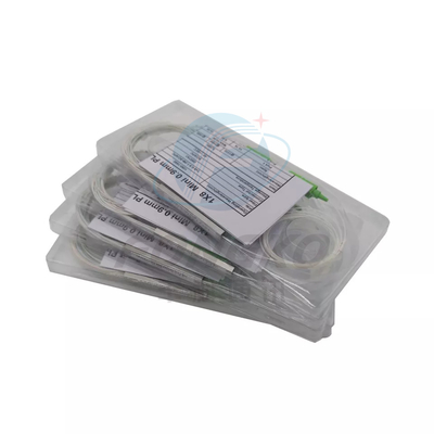 1*8 SC APC 광섬유 PLC 스플리터 1:8 스틸 튜브 FTTH 미니 광학 PLC 스플리터