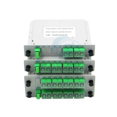 1*8 1*16 1*32 SC APC 광섬유 PLC 스플리터 LGX FTTH 광학 PLC 스플리터