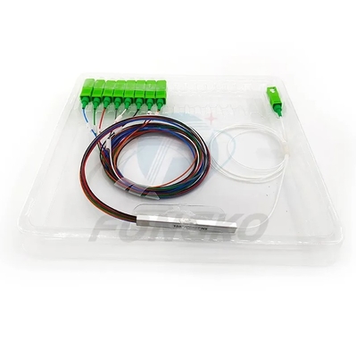 1x2 1x4 1x8 1x16 2x8 2x16 PLC 스플리터 SC APC UPC 커넥터와 함께 PLC 광섬유 스플리터