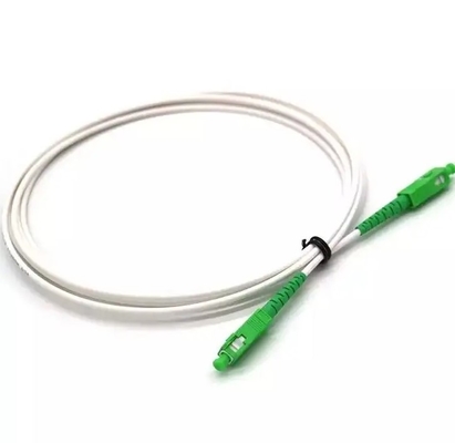 2mm 3mm FTTH 피그테일스 LSZH 화이트 광섬유 광 케이블 G652D G657A SC/APC 광섬유 패치 케이블