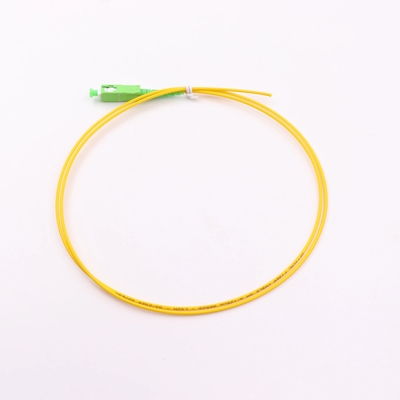 흰색/노란 핑크테일 SC/APC G652D 싱글 모드 LSZH 1M 심플렉스 2.0mm 광섬유 핑크테일