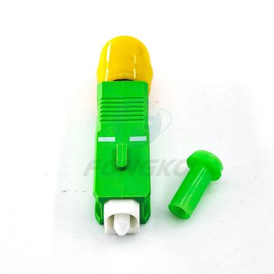 Fiber optic conversion adapter ST/APC female to SC/APC male simplex single mode hybrid adapter