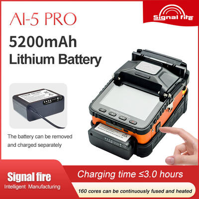 신형 FTTH AI-5Pro 전자 기계 코어에서 코어 정렬 섬유 융합 스플라이서 용접 기계