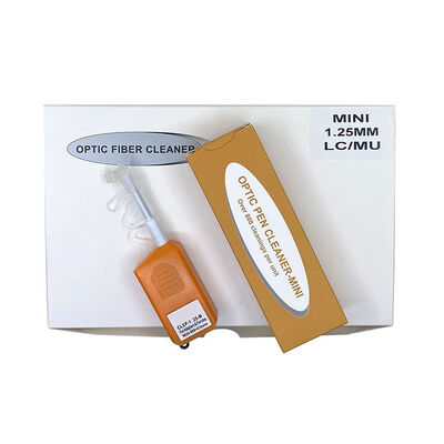 광섬유 청소 펜 FKEQU-446 CLEP-125-M LC/MU 1.25mm 800+ 청소와 함께 MINI 타입 오렌지 컬러 광섬유 커넥터 클리너