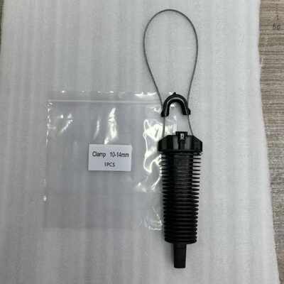 FONGKO FTTH Plastic Anchor Tension Clamp for Round Drop Cable 5-6mm 8-10mm 10-14mm Aerial Fiber Optic Cable Dead End Clamp