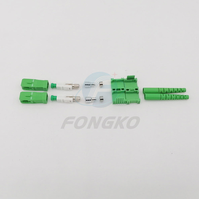 APC 어댑터에게 SC 두 부분으로 된 FTTH 파이버 컨넥터 UPC를 녹색으로 만드세요