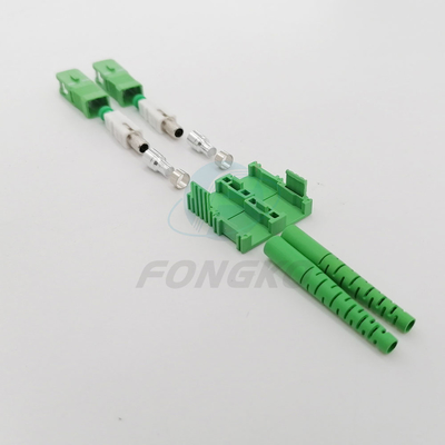 APC 어댑터에게 SC 두 부분으로 된 FTTH 파이버 컨넥터 UPC를 녹색으로 만드세요
