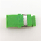 단순한 녹색 샐 단일모드 SC / APC  오토 셔터 어댑터 SC  광 섬유용 어댑터들