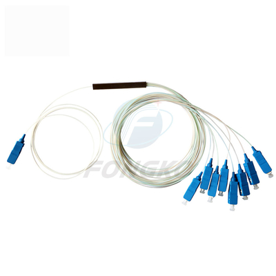 1x8 1 1*32 1*64 FTTH PLC 스틸 튜브 스플리터 SC UPC 0.9mm 광섬유 PLC 스플리터