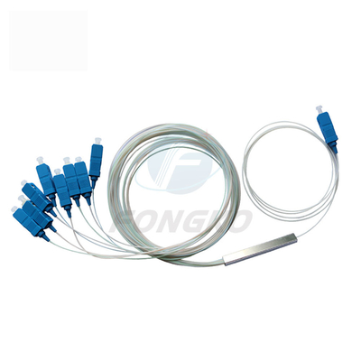 1x8 1 1*32 1*64 FTTH PLC 스틸 튜브 스플리터 SC UPC 0.9mm 광섬유 PLC 스플리터