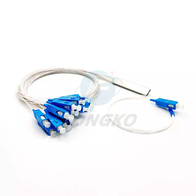 1x8 1 1*32 1*64 FTTH PLC 스틸 튜브 스플리터 SC UPC 0.9mm 광섬유 PLC 스플리터