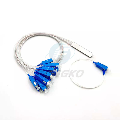 1x8 1 1*32 1*64 FTTH PLC 스틸 튜브 스플리터 SC UPC 0.9mm 광섬유 PLC 스플리터
