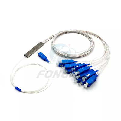 1x8 1 1*32 1*64 FTTH PLC 스틸 튜브 스플리터 SC UPC 0.9mm 광섬유 PLC 스플리터