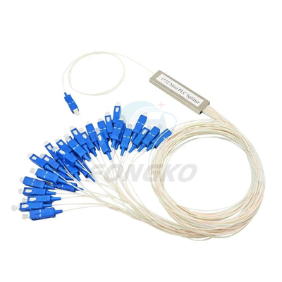 1x8 1 1*32 1*64 FTTH PLC 스틸 튜브 스플리터 SC UPC 0.9mm 광섬유 PLC 스플리터