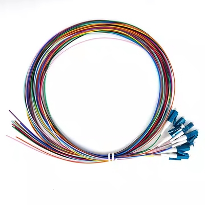 광섬유 피그테일 12 코어 0.9mm G652D PVC 광섬유 피그테일 LC FC SC ST UPC APC 광섬유 피그테일